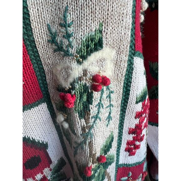 VTG Marisa Christina Classic Christmas Collection 1996 Collectable Sweater XL - Picture 7 of 10